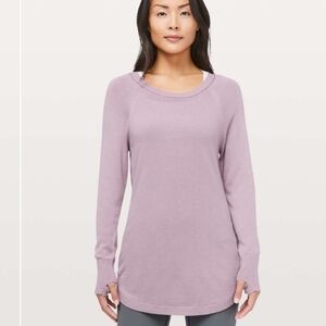 Lululemon Hello Aloe Pullover Sweater Antoinette Figue Mauve Long Sleeve 8?